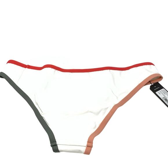 Tavik Jayden Full Swim Bottom Color Blocked White Hibiscus Size Large NEW - Picture 2 of 8